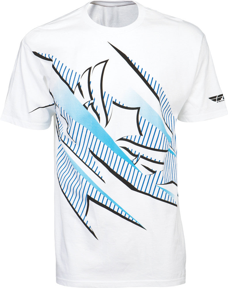 FLY RACING Sponsored Tee White/Blue L 352-0304L