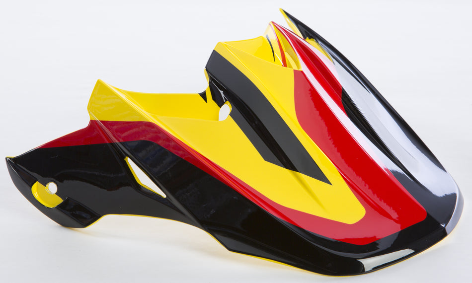 FLY RACING F2 Carbon Pure Helmet Visor Yellow/Black/Red 73-4654