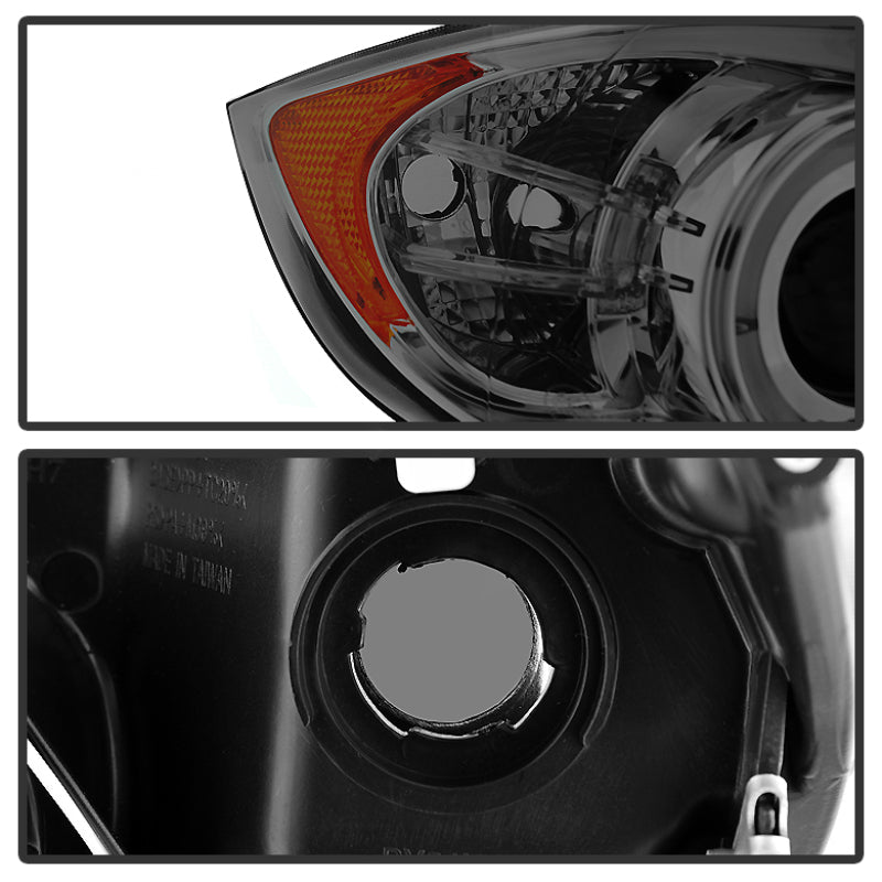 Spyder BMW E90 3-Series 06-08 (4 dr) Proj LED Halo Amber Reflctr Rplc Bulb Smke PRO-YD-BMWE9005-AM-S 5009029