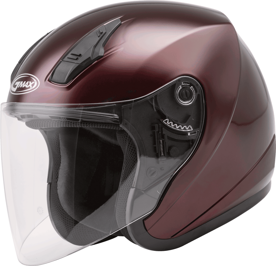 GMAX Of-17 Open-Face Helmet Wine Red Xs G317103N