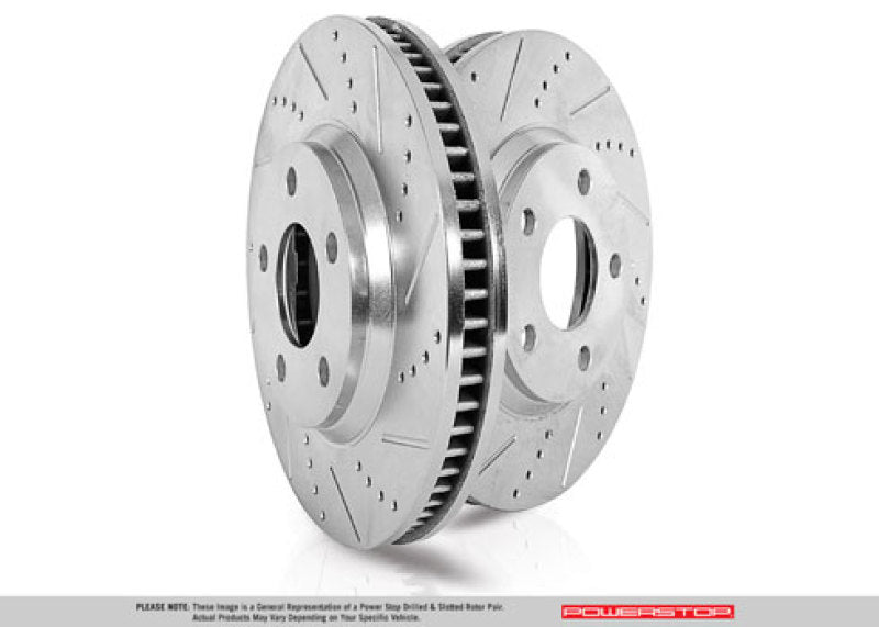 Power Stop 19-21 Subaru Forester Rear Evolution Drilled & Slotted Rotors - Pair JBR1788XPR