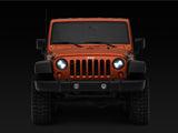 Raxiom 97-18 Jeep Wrangler TJ/JK Axial Spider LED Headlight w/ Amber DRL- Chrome Hsng (Clear Lens) J108047