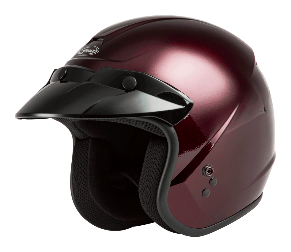 GMAX Youth Of-2y Open-Face Helmet Wine Red Ys G1020100