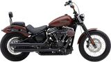 Silenciadores COBRA Neighbor Hater para Softail - Negro 6047B 