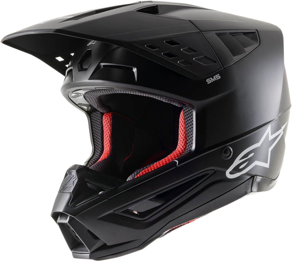 ALPINESTARS S-M5 Solid Helmet Black Matt Md 8303123-110-M