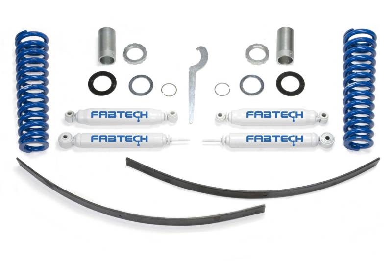 Fabtech 95.5-04 Toyota Tacoma Prnnr 6 Lug Mdls 2/4WD 0-3.5in Basic Adj C/O Sys w/Perf Rr Shks K7015