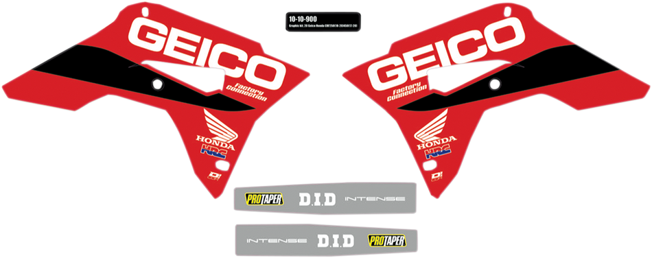 D'COR VISUALS Graphic Kit - '20 Geico 10-10-0900