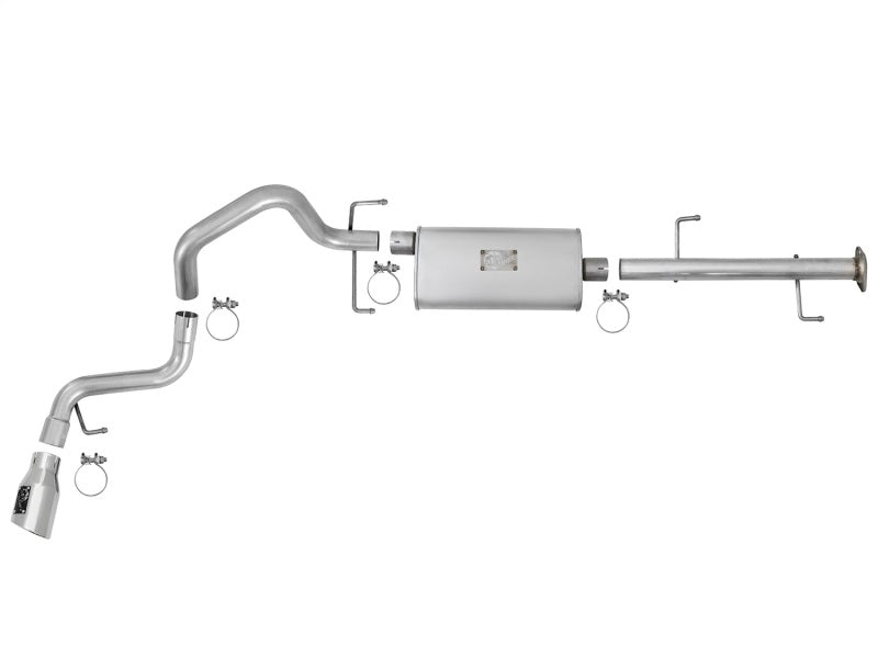 aFe Scorpion 2-1/2in Alum Steel Cat-Back Exhaust w/ Polished Tips 07-17 Toyota FJ Cruiser V6 4.0L 49-06039-P