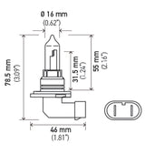 Hella HB3 9005 12V 100W Xenon White XB Bulb (Pair) LAH71070347