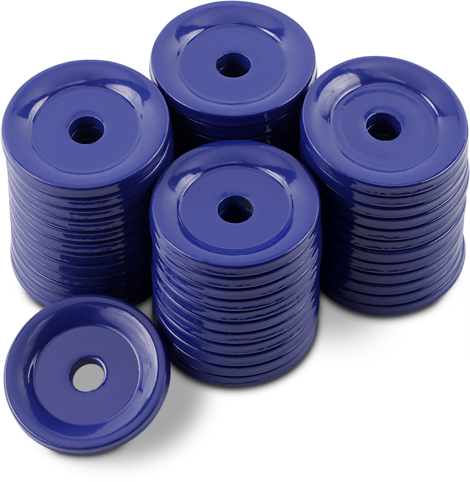 Placas de soporte WOODY'S - Azul - Redondas - Paquete de 48 ARG-3795-48 