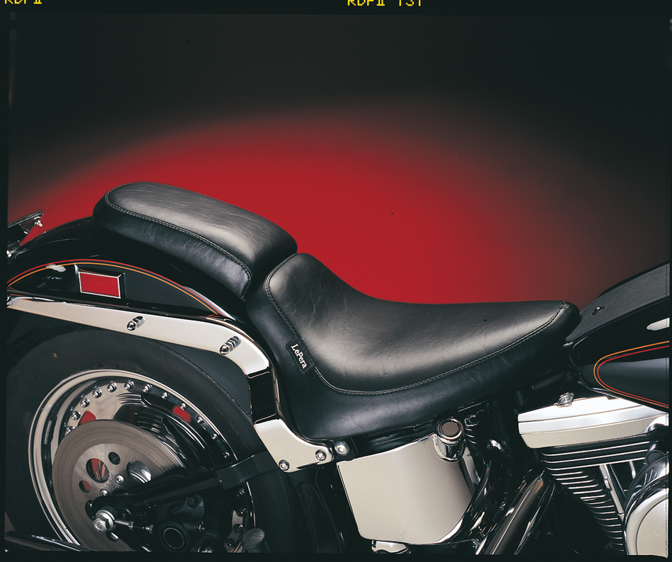 LE PERA Silhouette Solo Seat - Smooth - Black - Softail '84-'99 LN-850