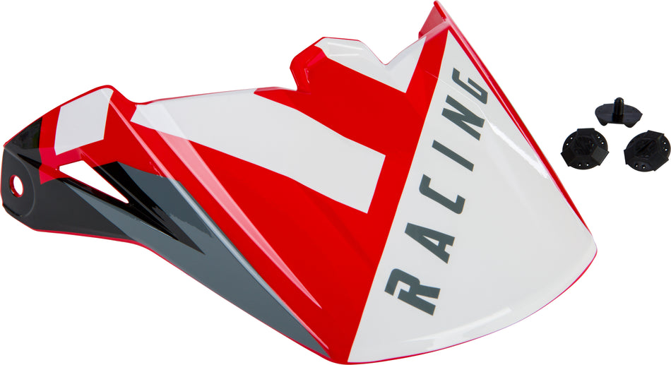 FLY RACING Elite Vigilant Helmet Visor Red/Black 73-88142