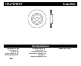 Stoptech 05-07 Subaru Impreza WRX Sti Front High Carbon CRYO-STOP Rotor 125.47022CRY