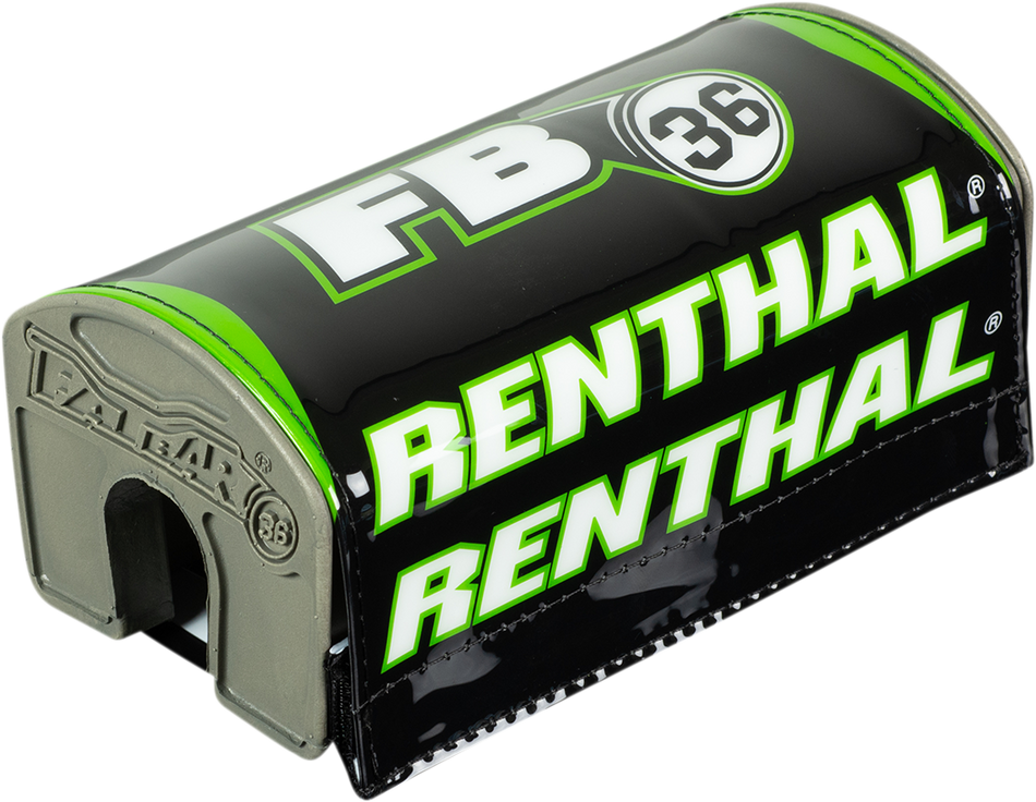 Protector de manillar RENTHAL - Fatbar36™ - Negro/Verde P345 