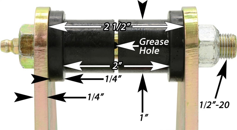 RockJock 76-86 CJ HD Leaf Spring Shackles Front w/ Urethane Bushings HD Greasable Bolts Pair CE-9035A