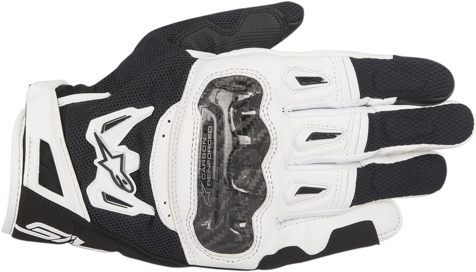 ALPINESTARS SMX-2 Air Carbon V2 Gloves - Black/White - 2XL 3567717-12-2X