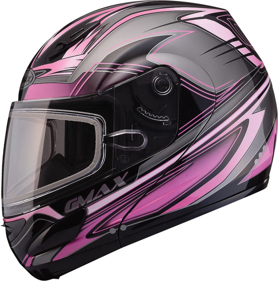 GMAX Gm-44s Modular Helmet Semcoe Pink/Silver/Black X G6443407