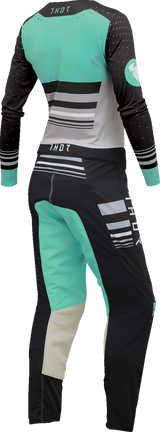 THOR Women's Prime Blaze Jersey - Black/Mint - XS 2911-0278