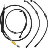 LA CHOPPERS Handlebar Cable/Brake Line Kit- Quick Connect - 15" - 17" Ape Hanger Handlebars - Midnight LA-8157KT-16M