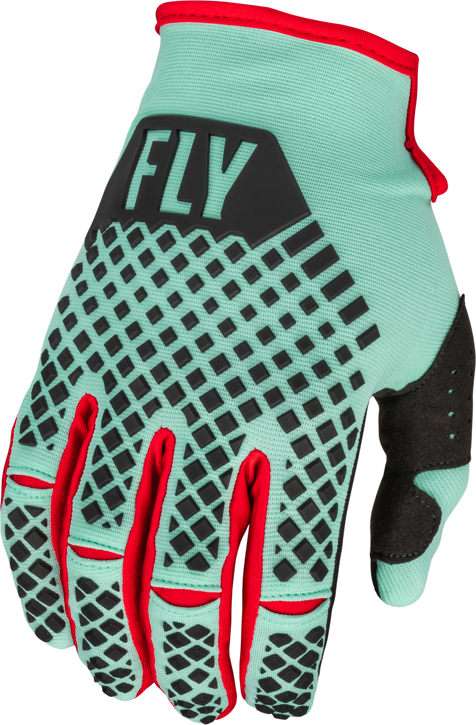 FLY RACING Kinetic S.E. Rave Gloves Mint/Black/Red 2x 376-4152X