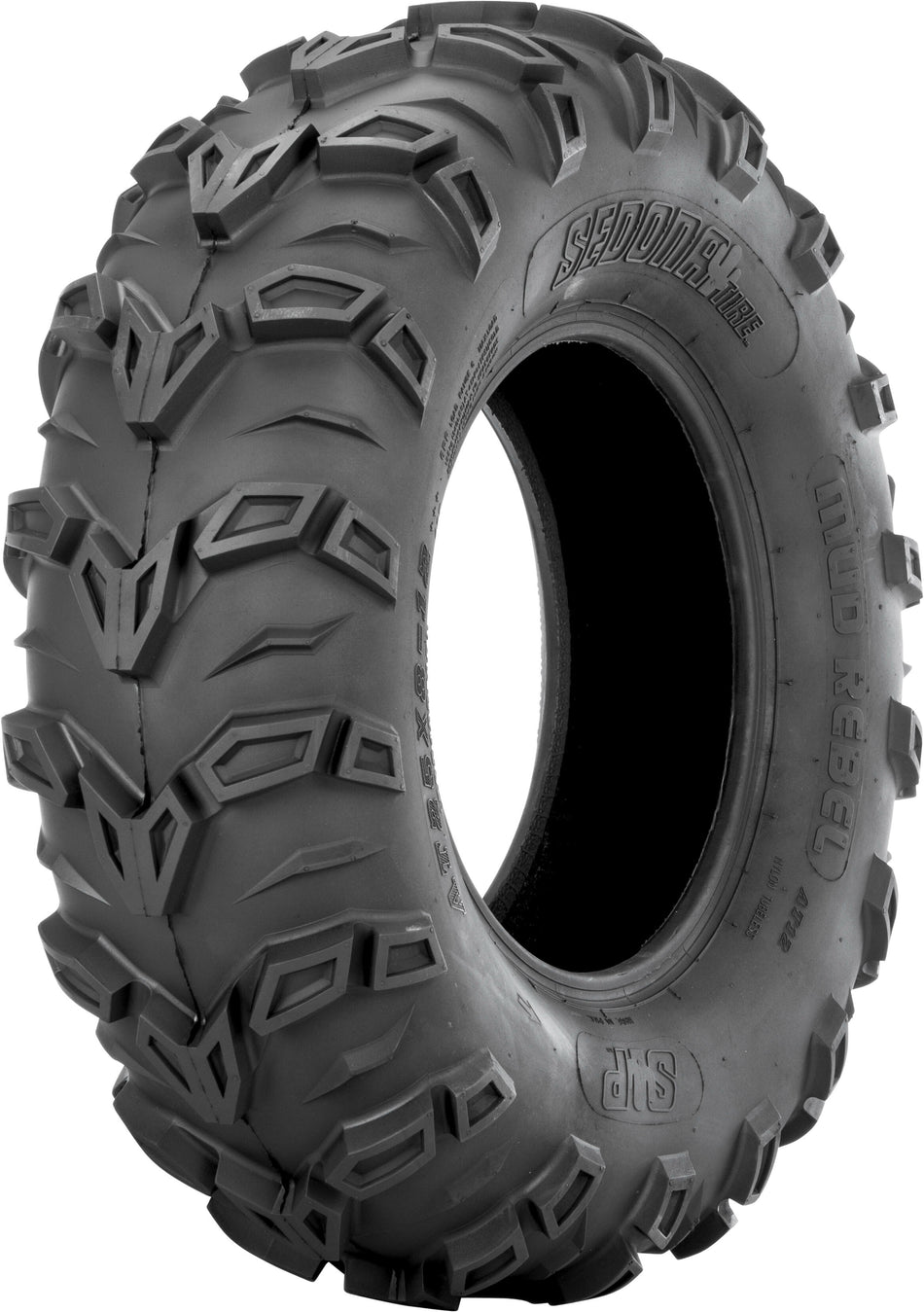 SEDONA (Banding) Tire Mud Rebel Rear 25x10-12 Lr-420lbs Bias MR251012-BANDING