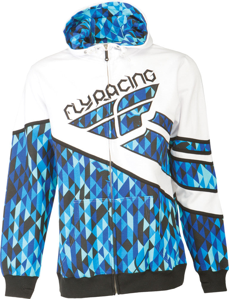 FLY RACING Kinetic Hoody Blue/White L 354-0081L