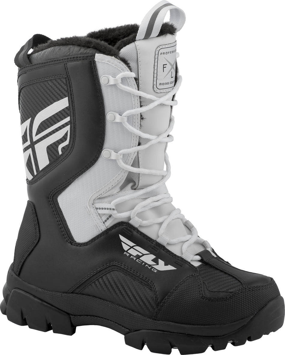 FLY RACING Marker Boots Black/White Sz 07 361-97407