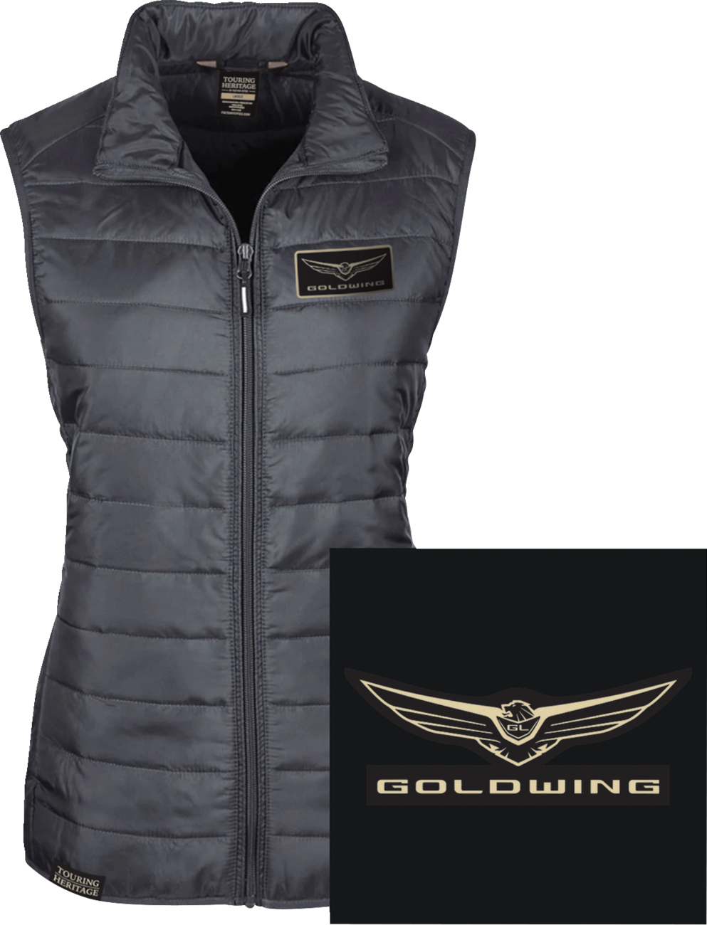 FACTORY EFFEX Goldwing Puffweste für Damen, Schwarz, XL 25-85816 