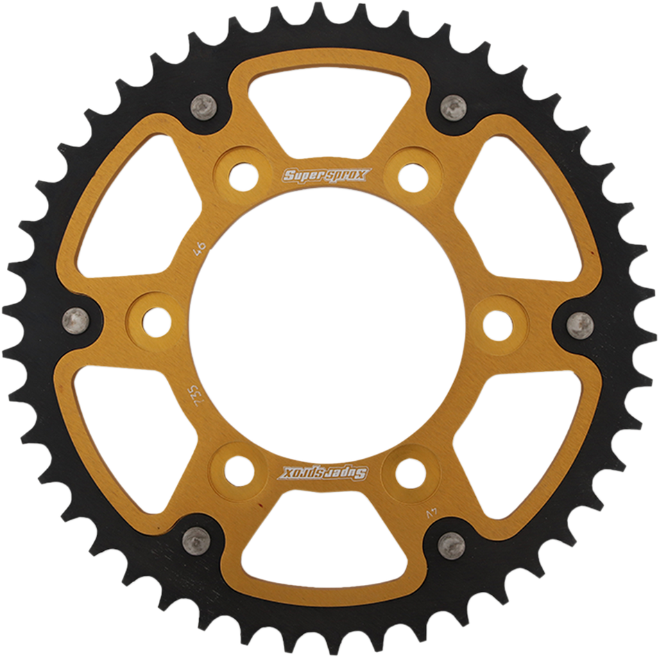 SUPERSPROX Stealth Rear Sprocket - 46 Tooth - Gold - Ducati RST-735-46-GLD