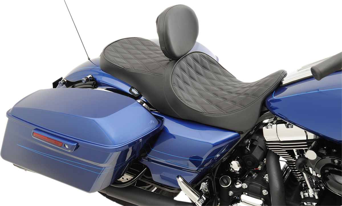 DRAG SPECIALTIES Low Forward Touring Seat - Diamond - FL '08-'22 0801-1011