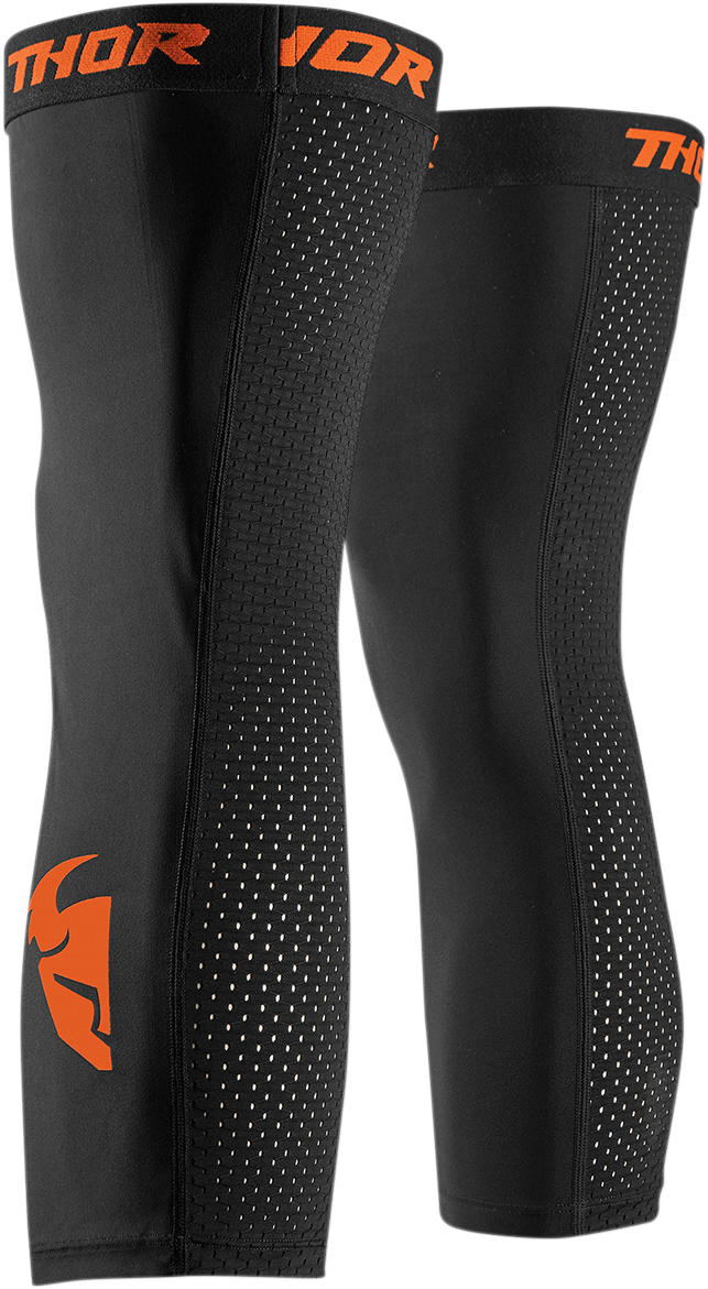 THOR Comp Knee Sleeves - Black/Red Orange - L/XL 2704-0456