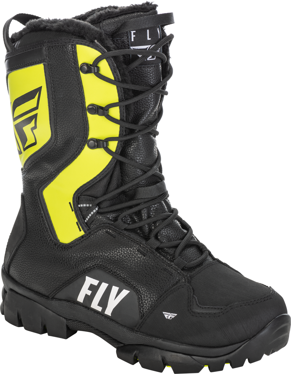FLY RACING Marker Boot Black/Grey/Hi-Vis Sz 14 361-97314