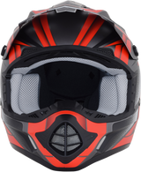 AFX FX-17 Helmet - Force - Frost Gray/Red - Medium 0110-5204