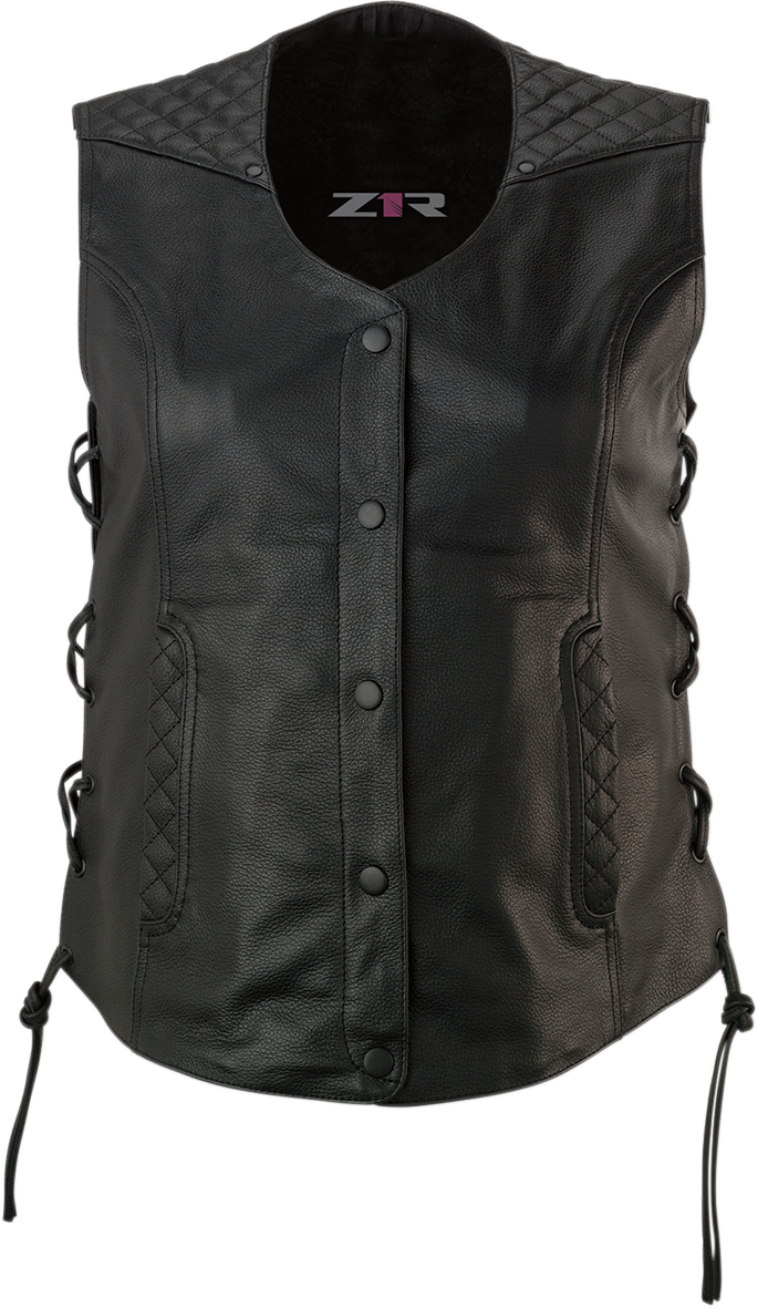 Z1R Women's Gaucha Vest - Black - Large 2831-0074