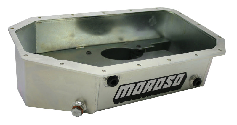 Moroso Acura/Honda K Series Swap Road Race Baffled Extra Capacity 5.5in Steel Oil Pan 20915