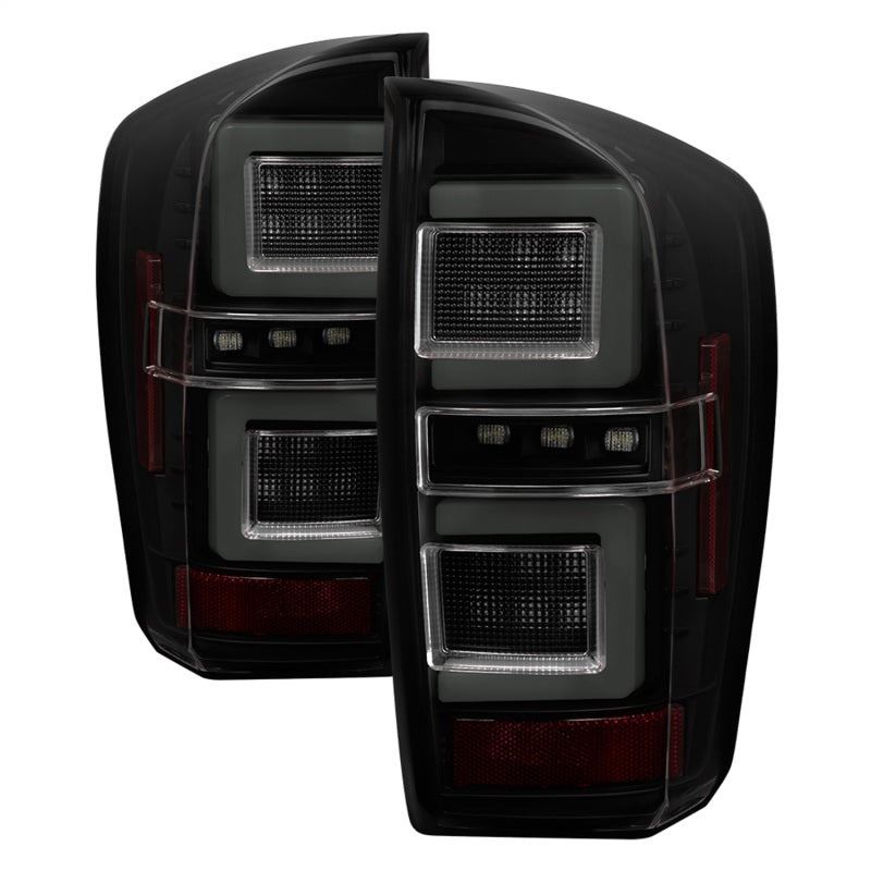 Spyder 16-17 Toyota Tacoma LED Tail Lights - Black Smoke (ALT-YD-TT16-LED-BSM) 5085740