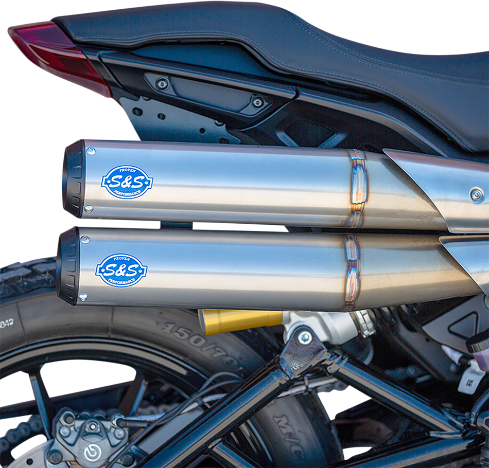 S&S CYCLE Grand National 2:2 50 State Exhaust - Stainless Steel 550-0950B