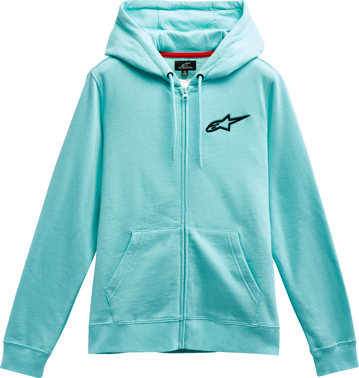 ALPINESTARS Women's Ageless Zip Hoodie - Light Aqua/Black - XL 1232518007212XL