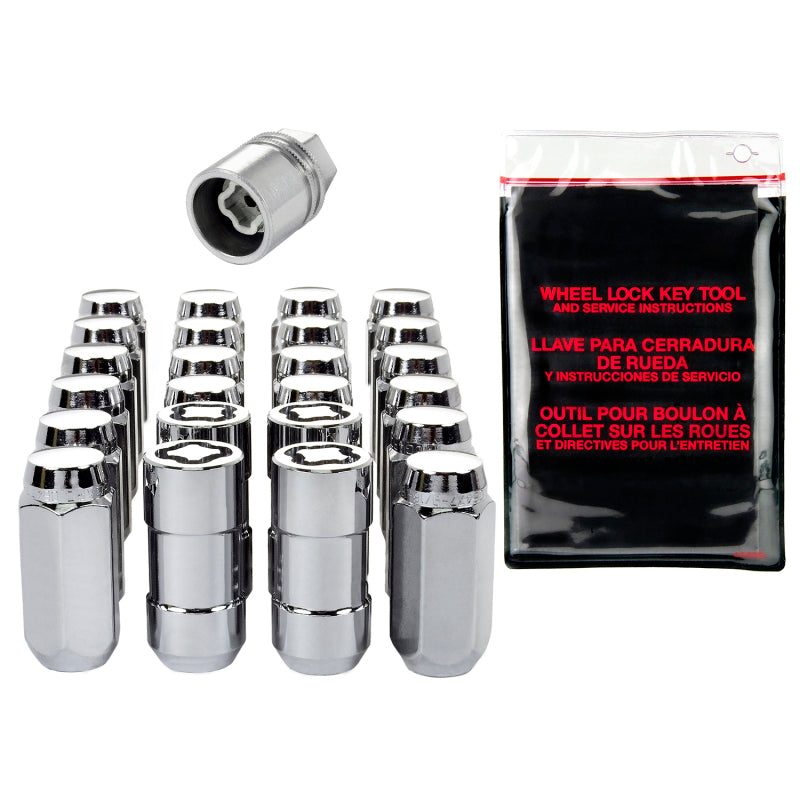 McGard 6 Lug Hex Install Kit w/Locks (Cone Seat Nut) M14X1.5 / 22mm Hex / 1.945in. Length - Chrome 84638