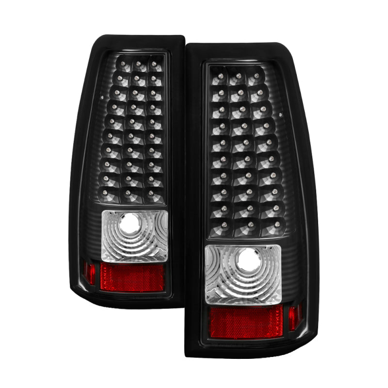 Xtune Chevy Silverado 1500/2500/3500 99-02 LED Tail Lights Black ALT-ON-CS99-LED-BK 5008817