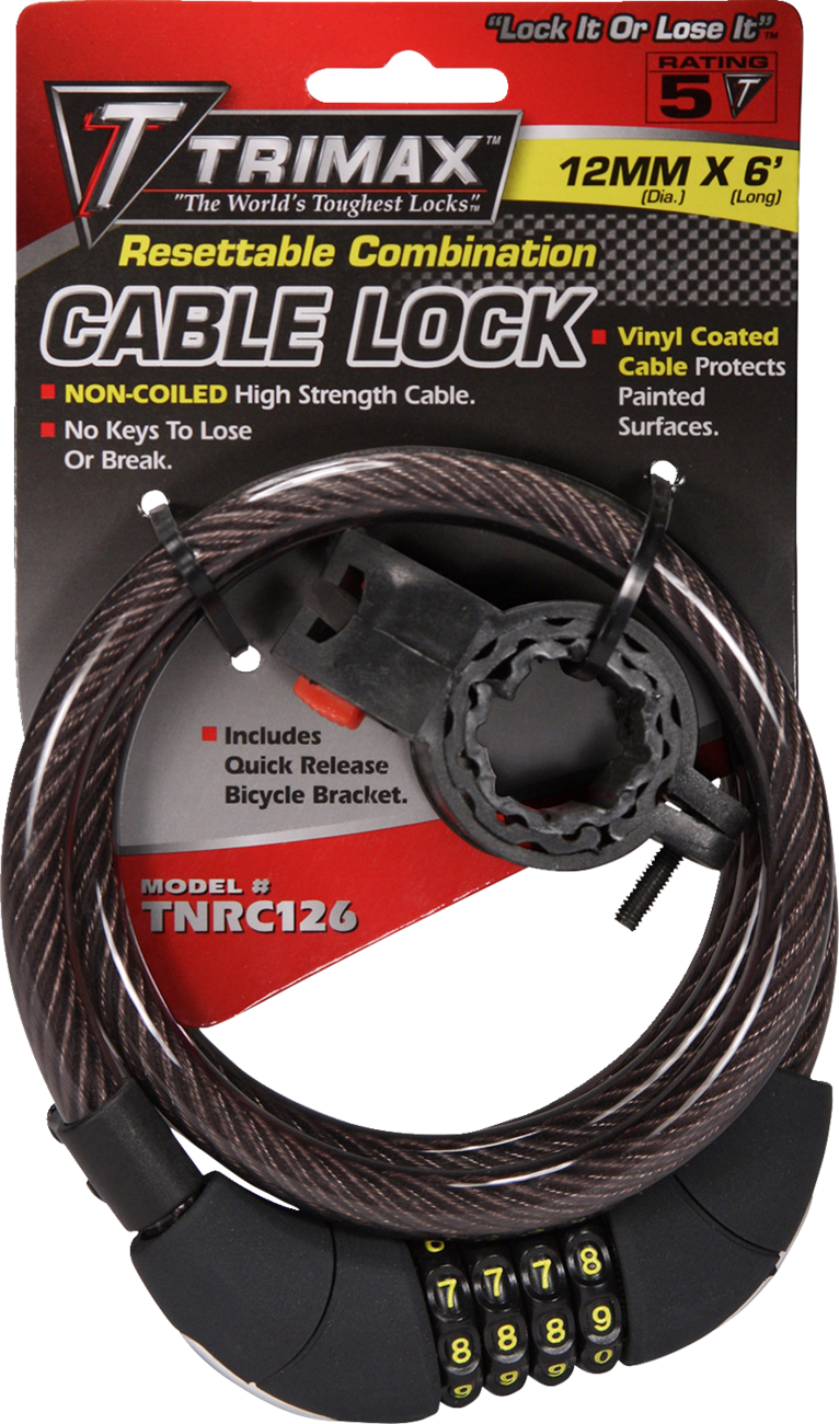 TRIMAX Combo and Cable Locks - 72" TNRC126 4010-0016