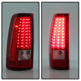 Xtune Chevy Silverado 1500/2500/3500 03-06 LED Tail Lights Red Clear ALT-ON-CS03-LED-RC 5008787