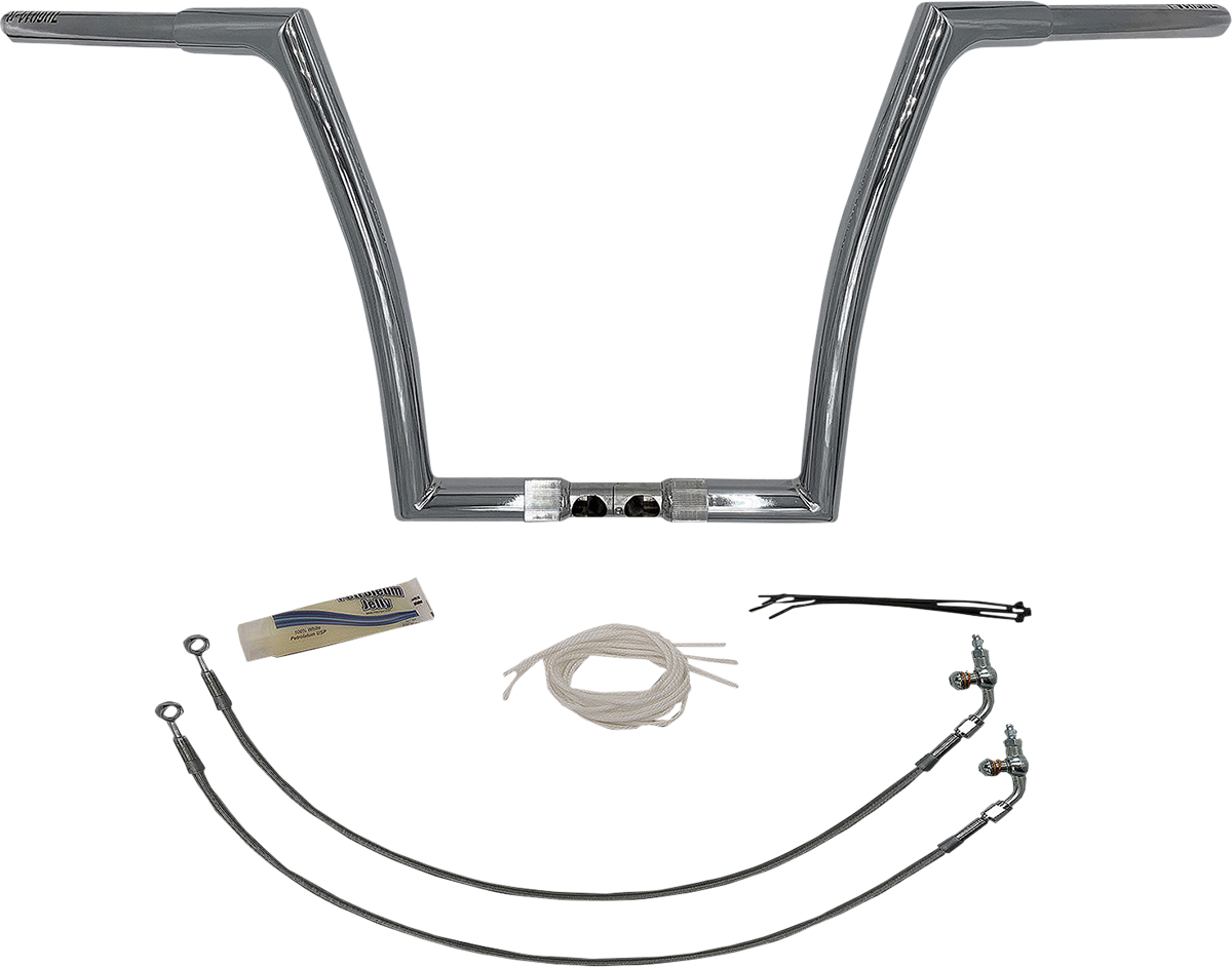 FAT BAGGERS INC. Handlebar Kit - Flat Top - 14" - Chrome 709314