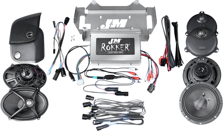 J&MRokker Xxr 800w 4-Sp/Amp Kit 14-20 FlhxXXRK-800SP4-14SG