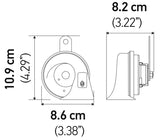 Hella 12V Twin Trumpet Horn Kit with Bracket - Toyota LA012010901