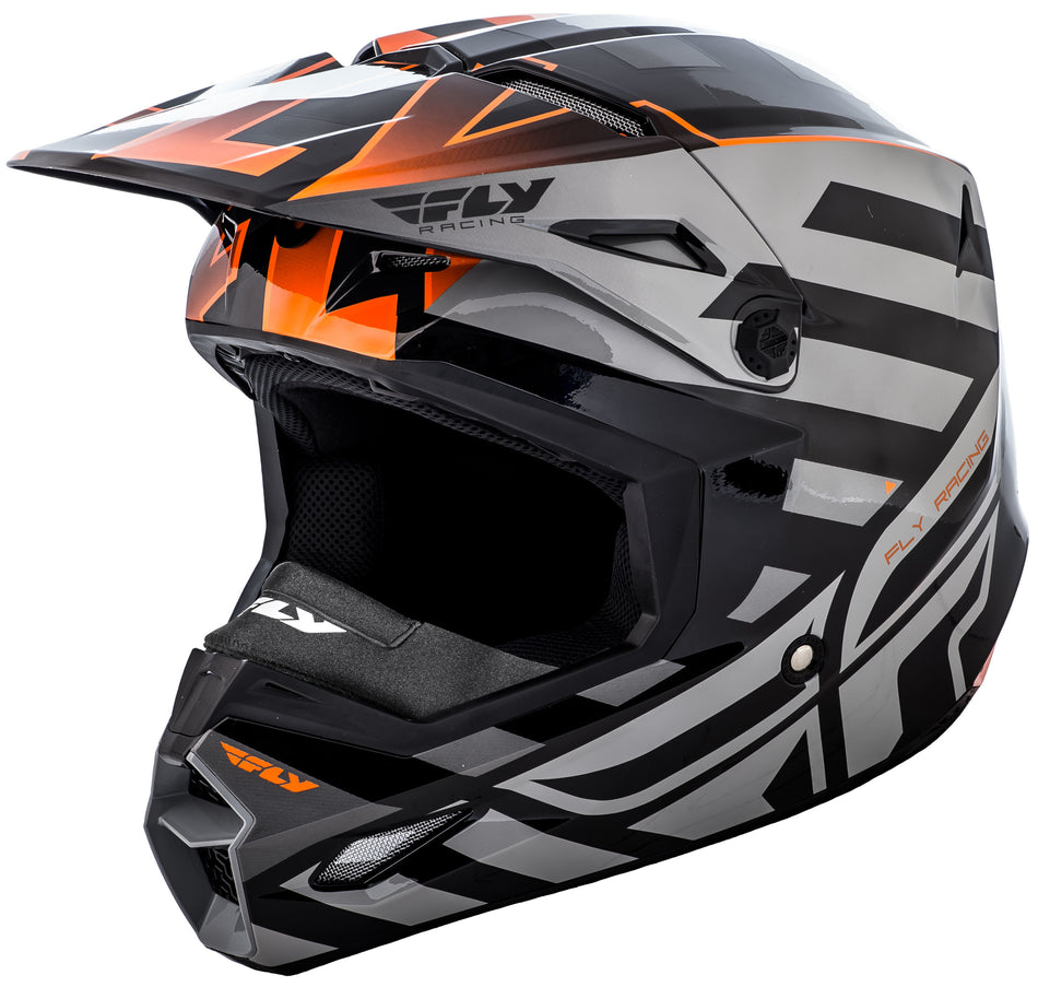 FLY RACING Elite Cold Weather Interlace Helmet Orange/Black 2x 73-4942-9-2X