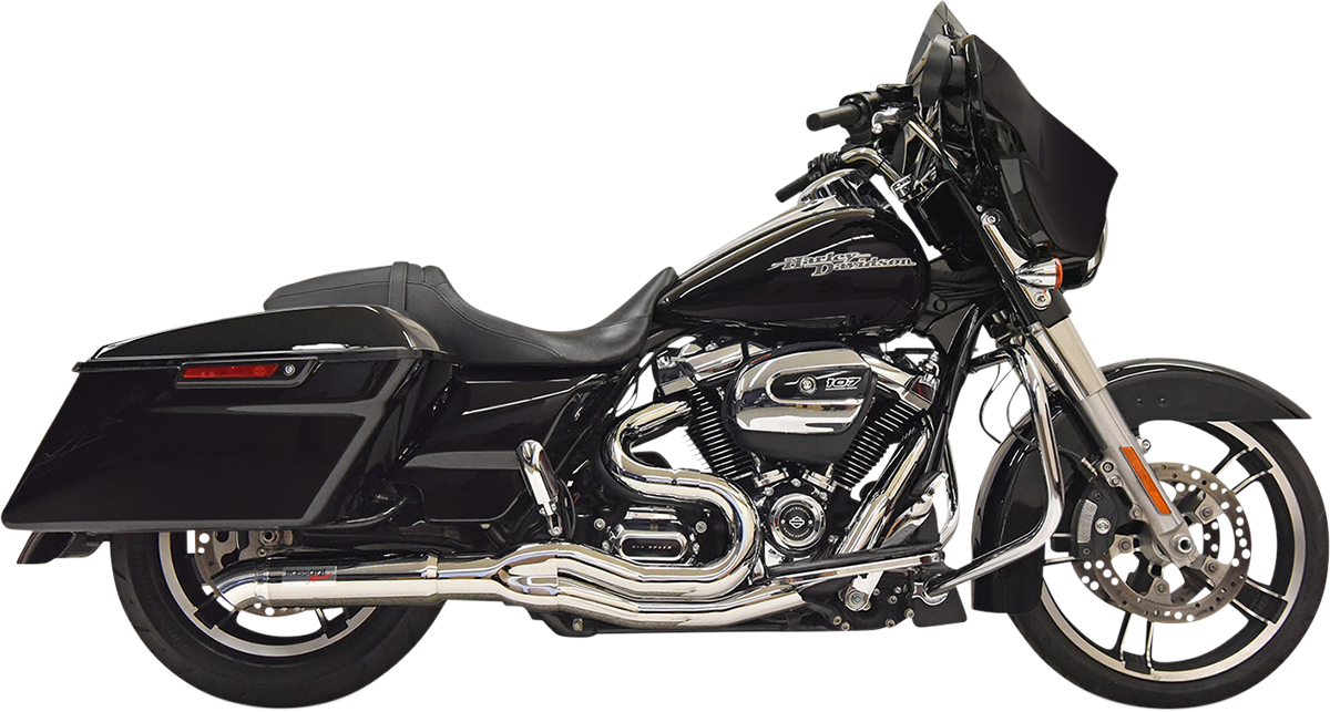 BASSANI XHAUST 2:1 Exhaust - Chrome  Glide /Road King   2017-2024  1F88C