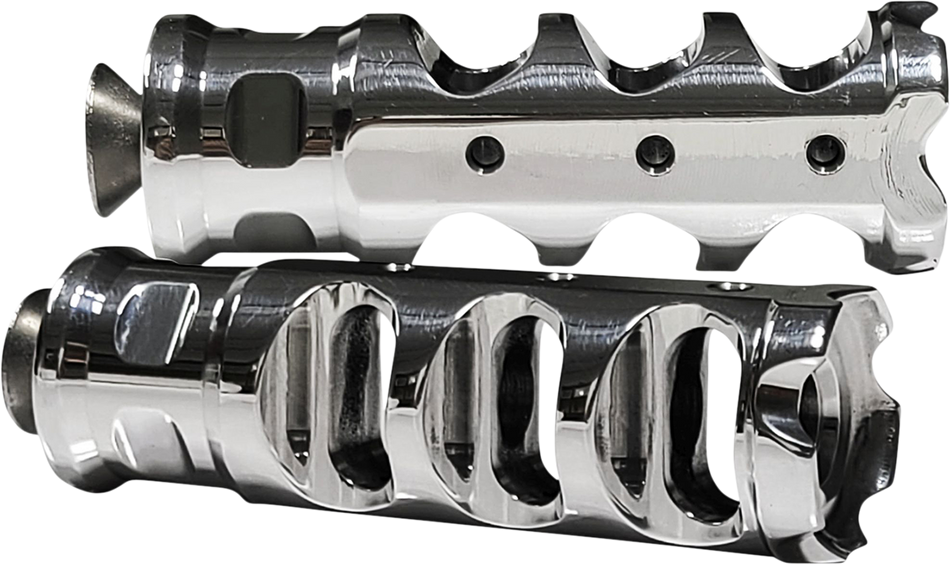 ACCUTRONIX Muzzle Brake Shifter Peg - Heel/Toe - Chrome PT320-AKC