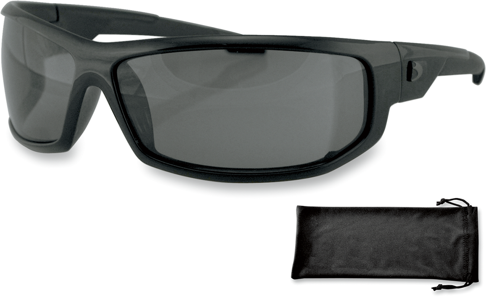 Gafas de sol BOBSTER AXL - Negro brillante - Humo EAXL001 
