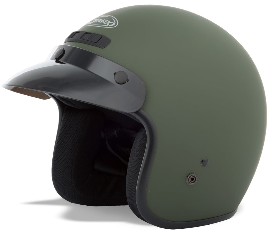 GMAX Youth Gm-2 Open-Face Helmet Matte Green Yl-Yx G102712
